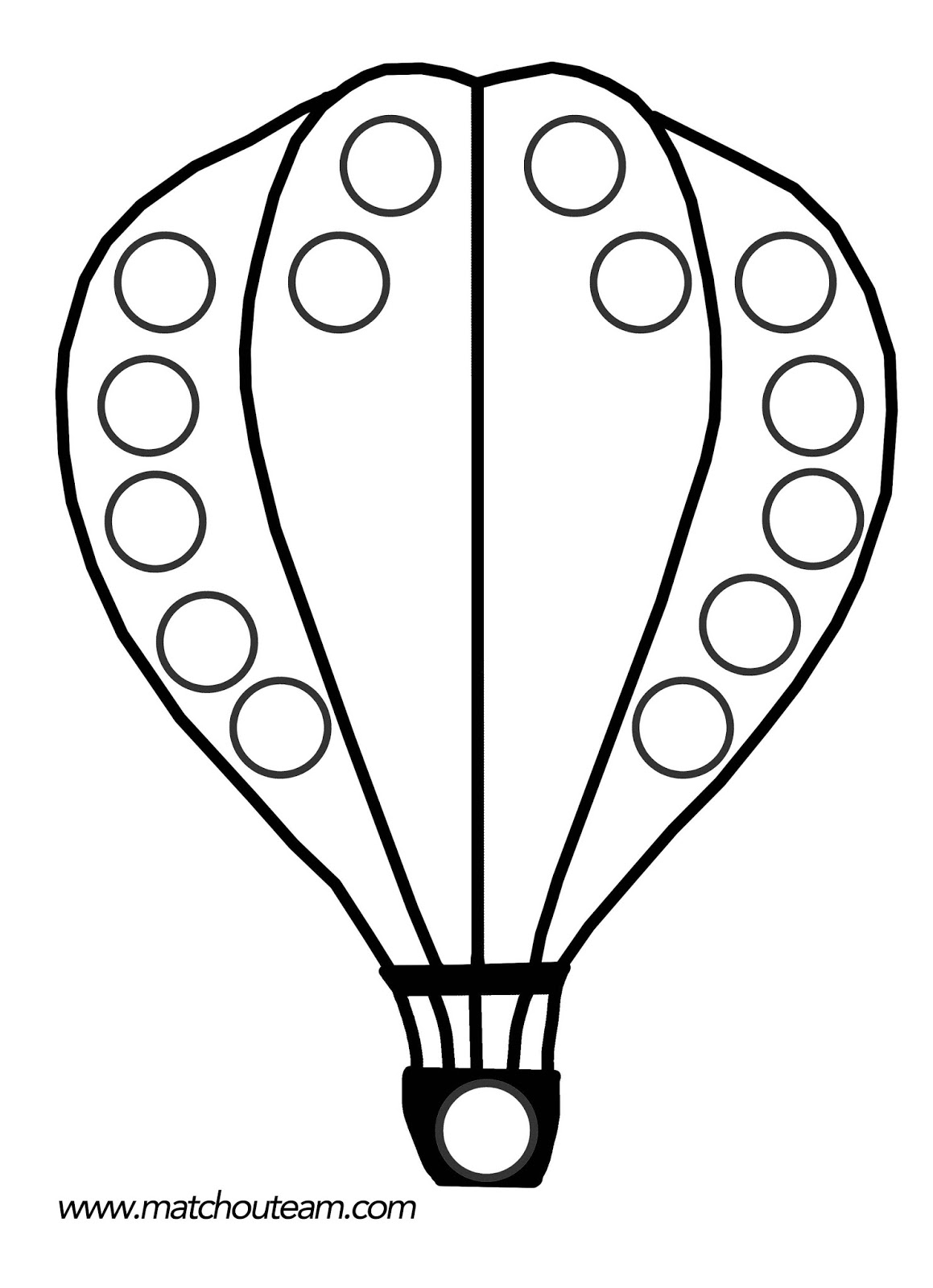 Página para colorir: balão de ar quente (Transporte) #134614 - Páginas para Colorir Imprimíveis Gratuitamente