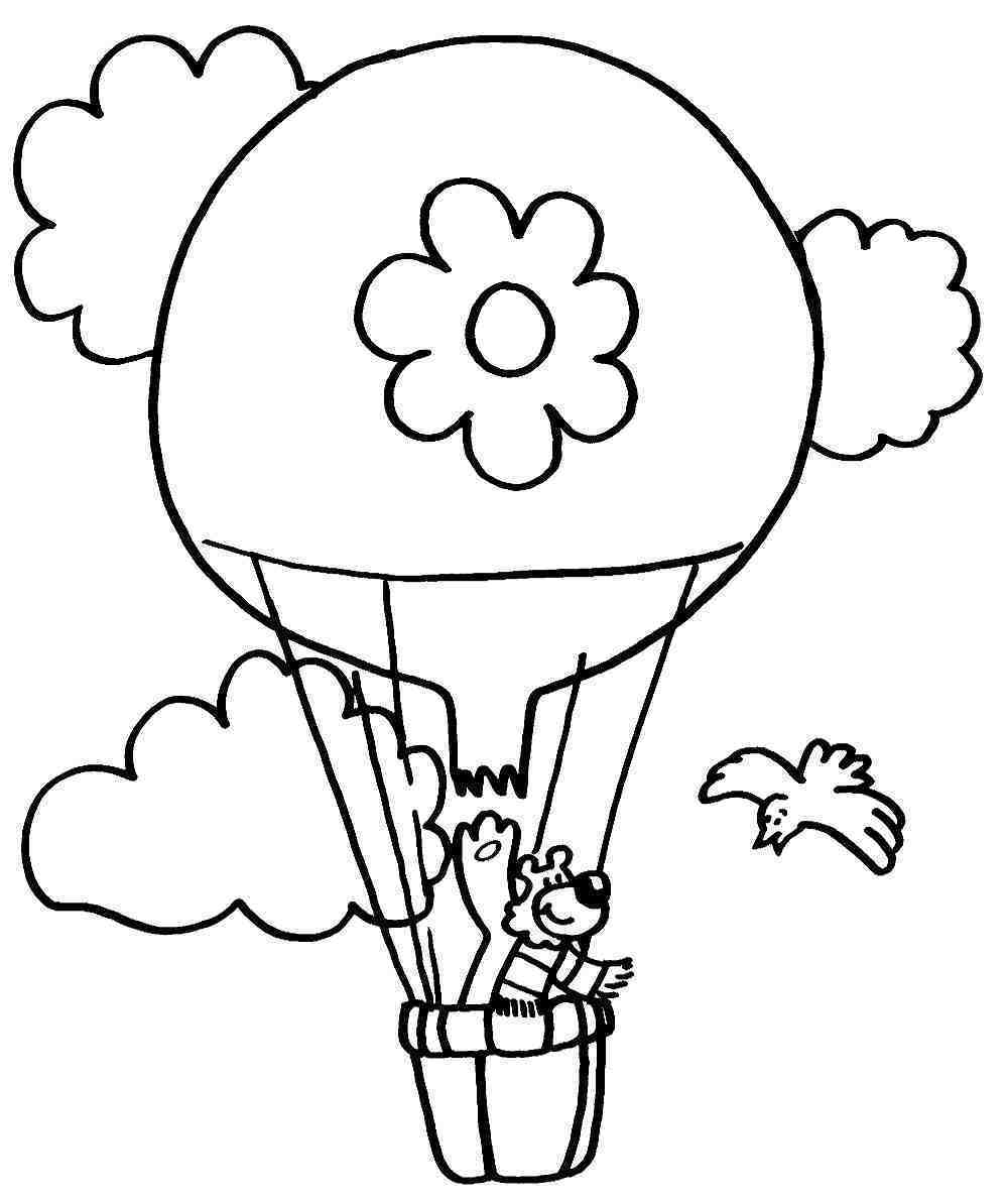 Página para colorir: balão de ar quente (Transporte) #134619 - Páginas para Colorir Imprimíveis Gratuitamente