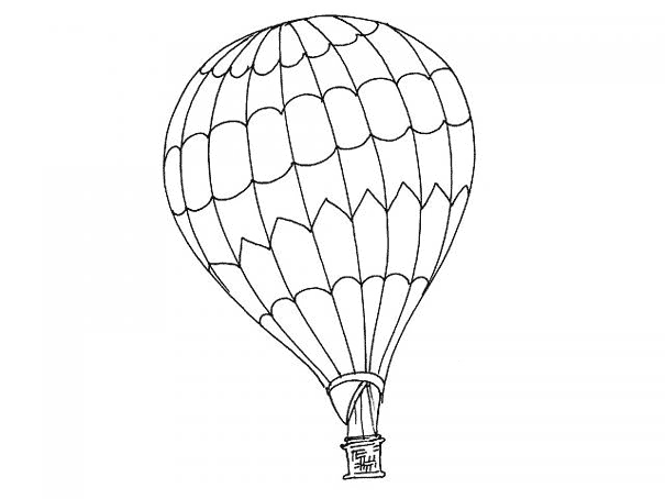 Página para colorir: balão de ar quente (Transporte) #134625 - Páginas para Colorir Imprimíveis Gratuitamente