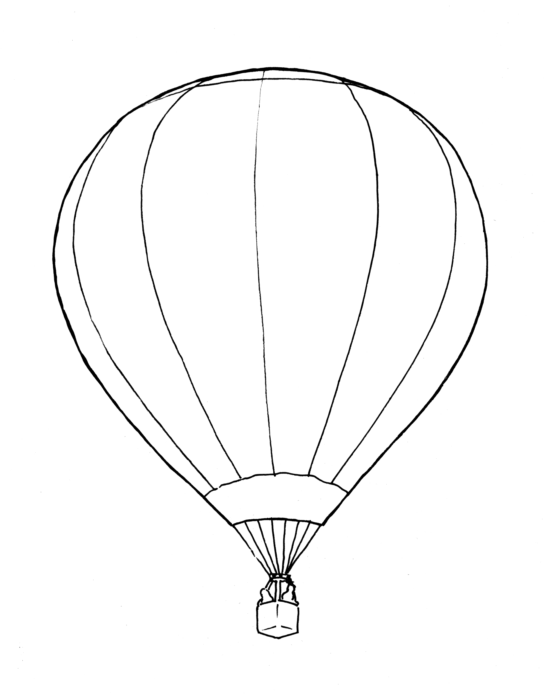 Página para colorir: balão de ar quente (Transporte) #134626 - Páginas para Colorir Imprimíveis Gratuitamente