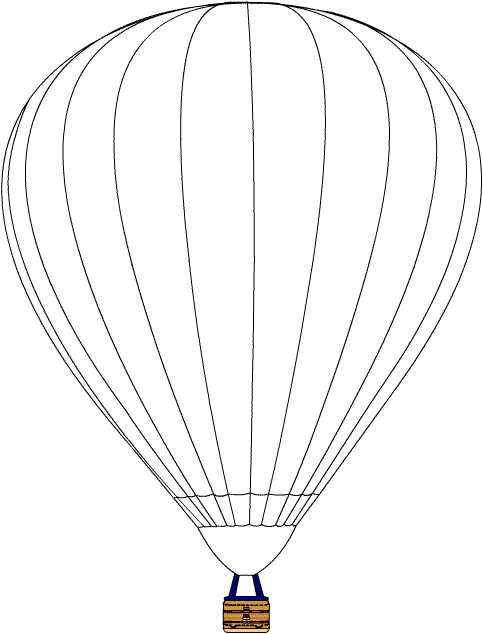 Página para colorir: balão de ar quente (Transporte) #134643 - Páginas para Colorir Imprimíveis Gratuitamente