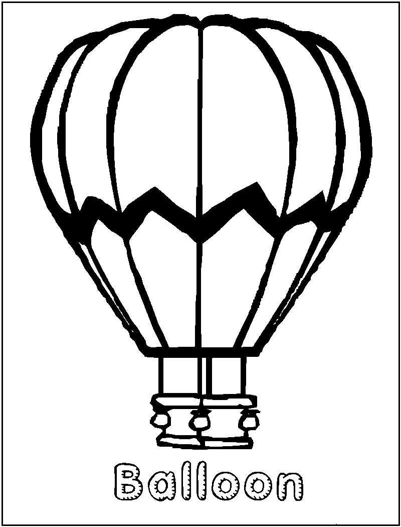 Página para colorir: balão de ar quente (Transporte) #134644 - Páginas para Colorir Imprimíveis Gratuitamente