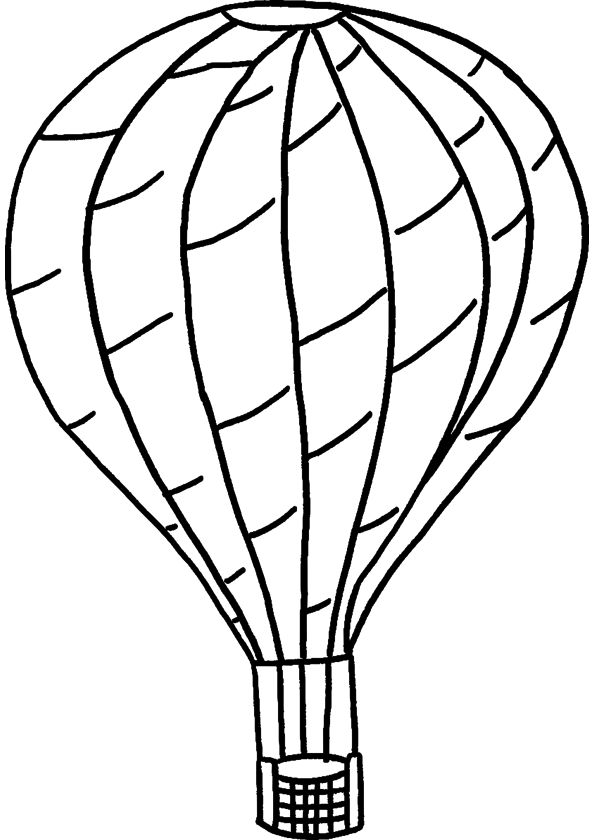 Página para colorir: balão de ar quente (Transporte) #134648 - Páginas para Colorir Imprimíveis Gratuitamente