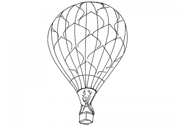 Página para colorir: balão de ar quente (Transporte) #134654 - Páginas para Colorir Imprimíveis Gratuitamente