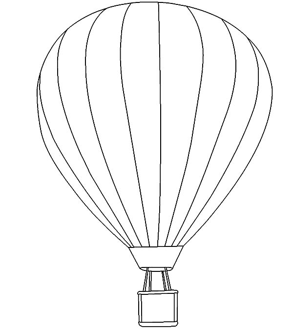Página para colorir: balão de ar quente (Transporte) #134684 - Páginas para Colorir Imprimíveis Gratuitamente