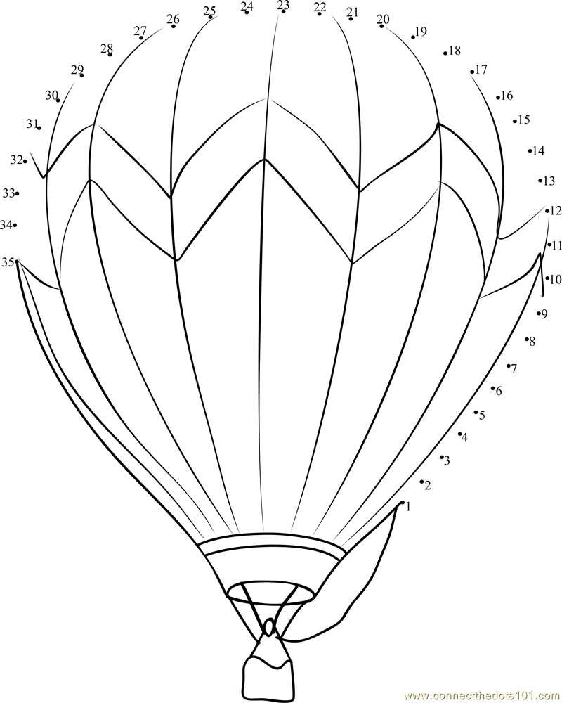Página para colorir: balão de ar quente (Transporte) #134687 - Páginas para Colorir Imprimíveis Gratuitamente