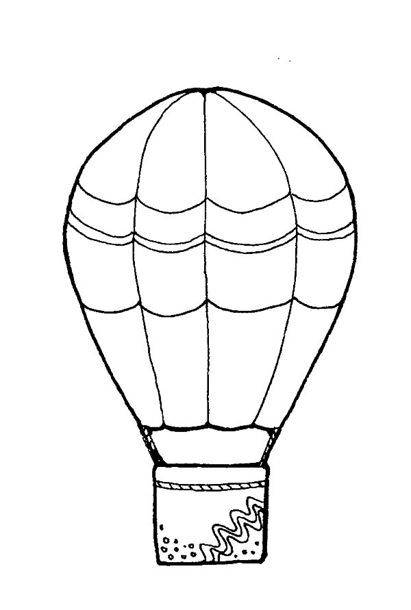 Página para colorir: balão de ar quente (Transporte) #134703 - Páginas para Colorir Imprimíveis Gratuitamente