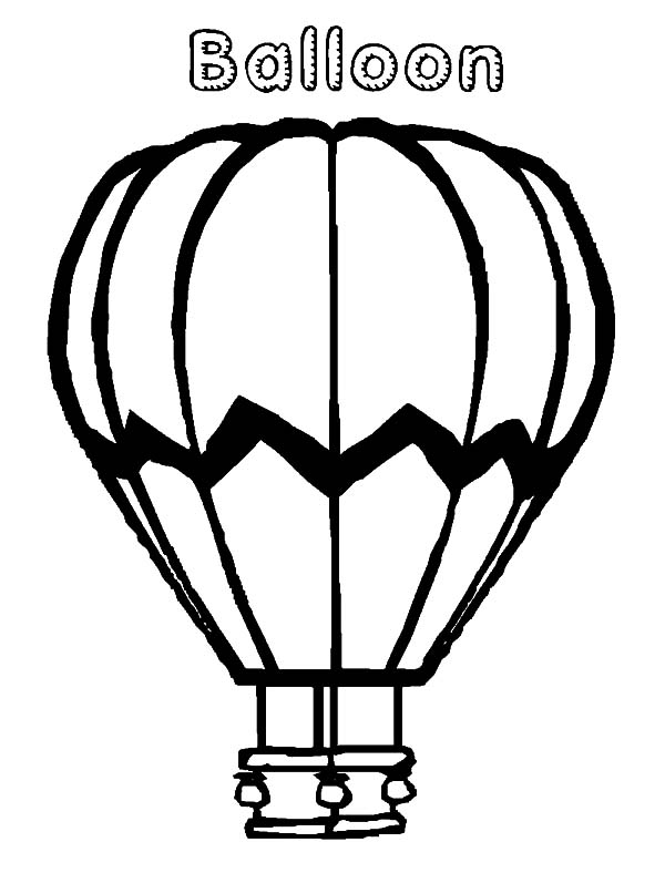 Página para colorir: balão de ar quente (Transporte) #134714 - Páginas para Colorir Imprimíveis Gratuitamente