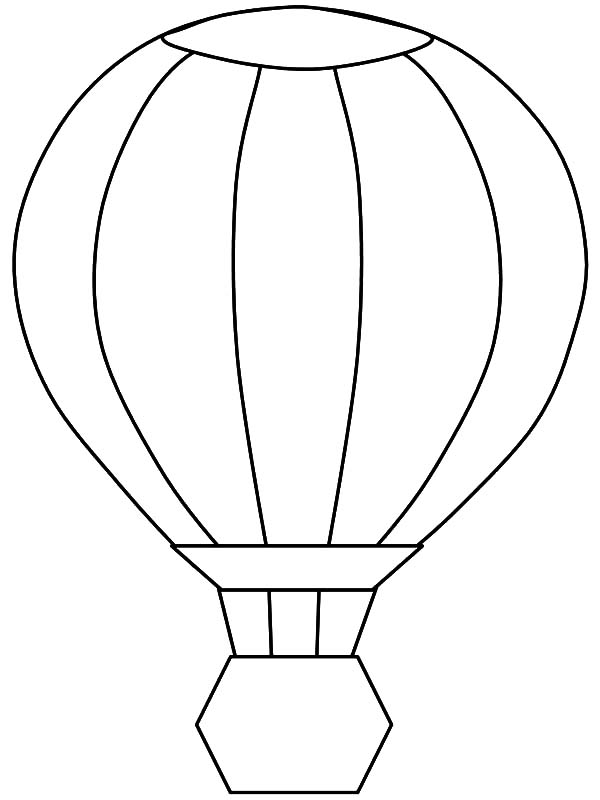 Página para colorir: balão de ar quente (Transporte) #134715 - Páginas para Colorir Imprimíveis Gratuitamente