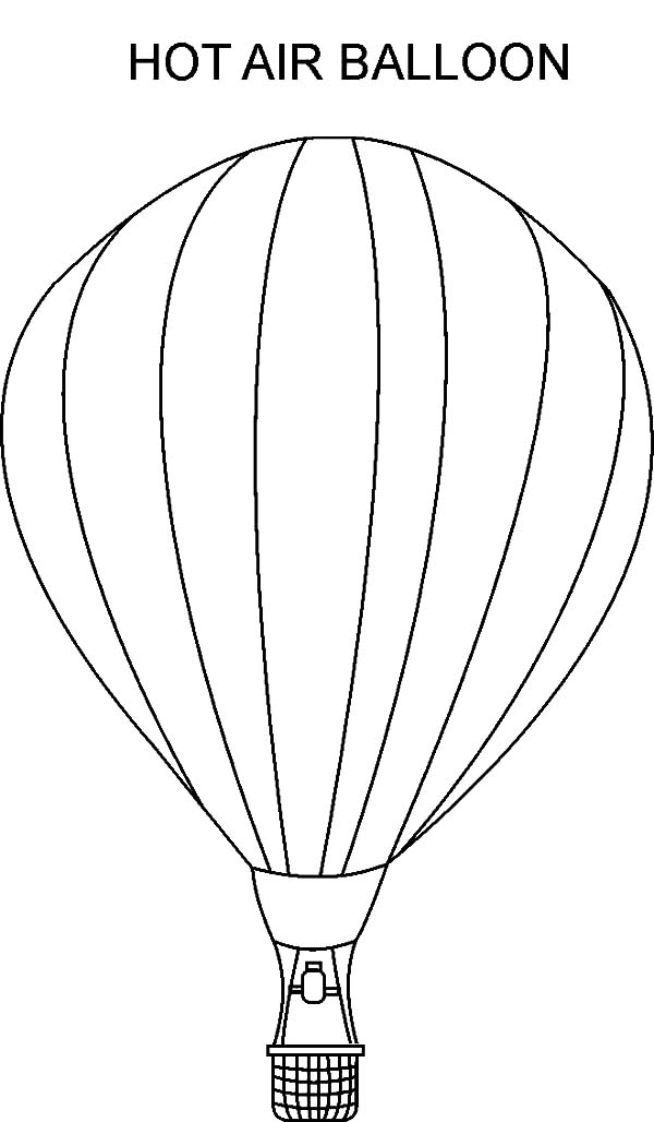 Página para colorir: balão de ar quente (Transporte) #134723 - Páginas para Colorir Imprimíveis Gratuitamente
