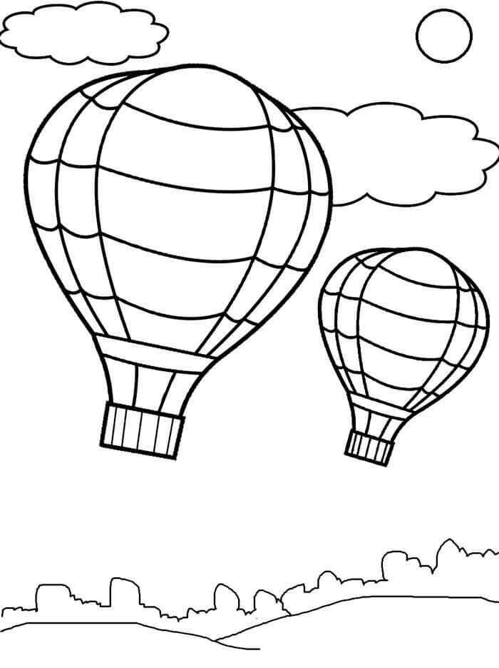 Desenho gratuito Balão de Ar Quente #180242 da colecao Transporte para imprimir