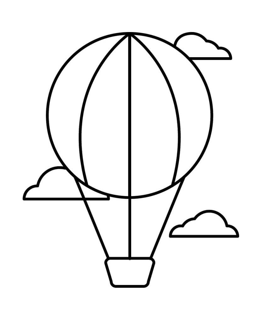 Desenho gratuito Balão de Ar Quente #180245 da colecao Transporte para imprimir