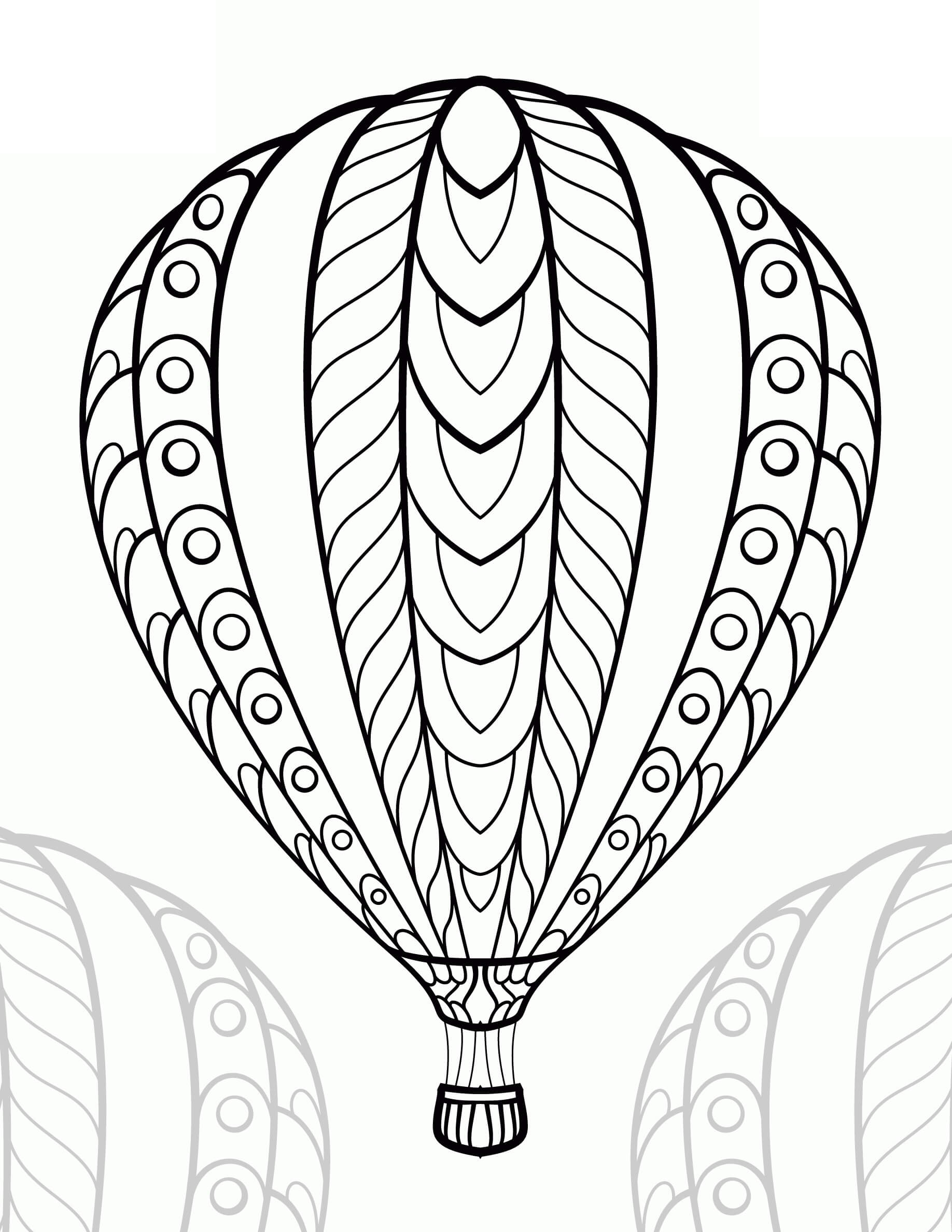Desenho gratuito Balão de Ar Quente #180246 da colecao Transporte para imprimir