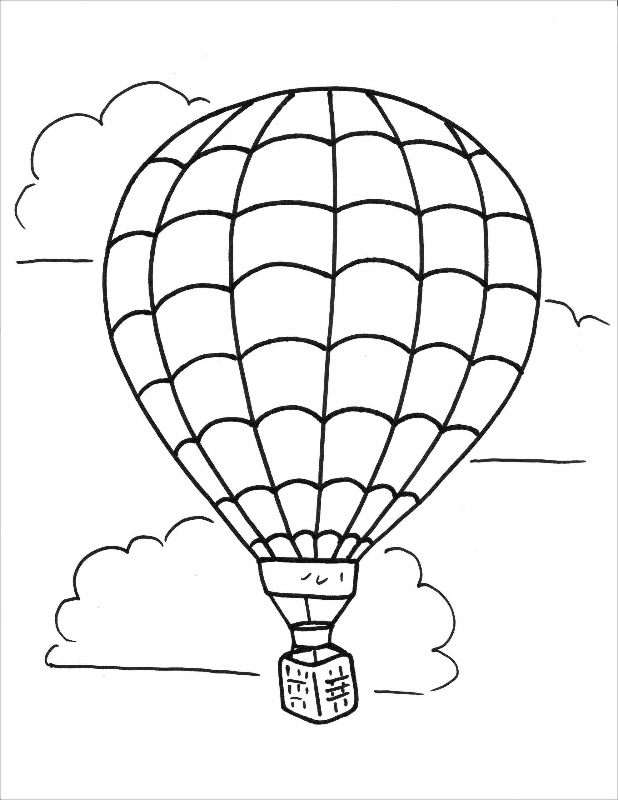 Desenho gratuito Balão de Ar Quente #180247 da colecao Transporte para imprimir