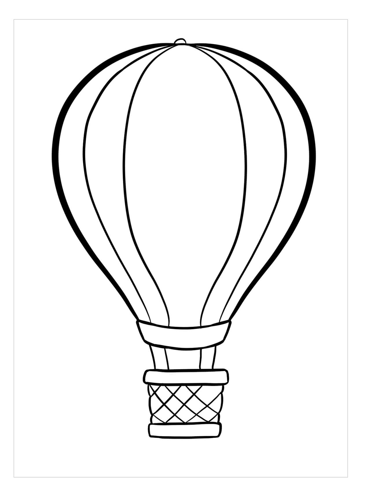 Desenho gratuito Balão de Ar Quente #180250 da colecao Transporte para imprimir