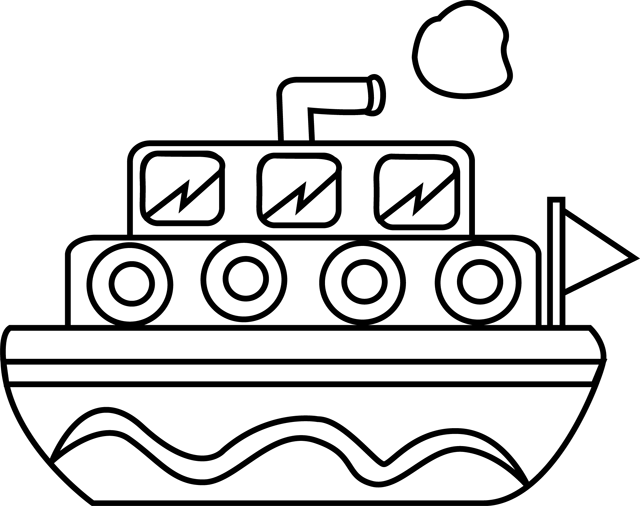 Página para colorir: Barco / Navio (Transporte) #137508 - Páginas para Colorir Imprimíveis Gratuitamente