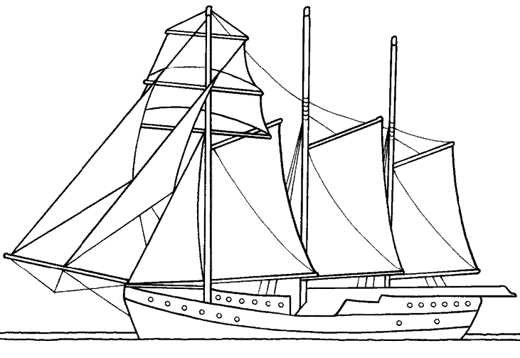 Página para colorir: Barco / Navio (Transporte) #137653 - Páginas para Colorir Imprimíveis Gratuitamente