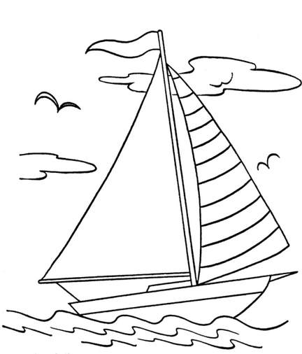 Página para colorir: Barco / Navio (Transporte) #137655 - Páginas para Colorir Imprimíveis Gratuitamente