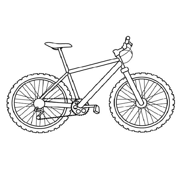 Página para colorir: Bicicleta / Bicicleta (Transporte) #137003 - Páginas para Colorir Imprimíveis Gratuitamente