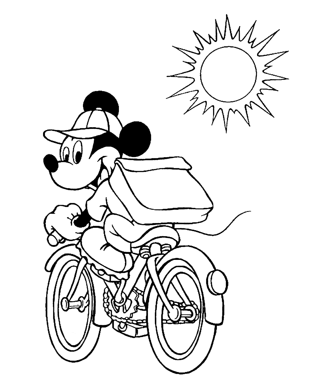 Página para colorir: Bicicleta / Bicicleta (Transporte) #137122 - Páginas para Colorir Imprimíveis Gratuitamente
