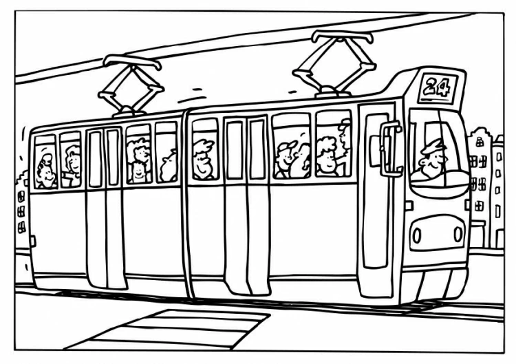 Desenho gratuito Bonde #145407 da colecao Transporte para imprimir