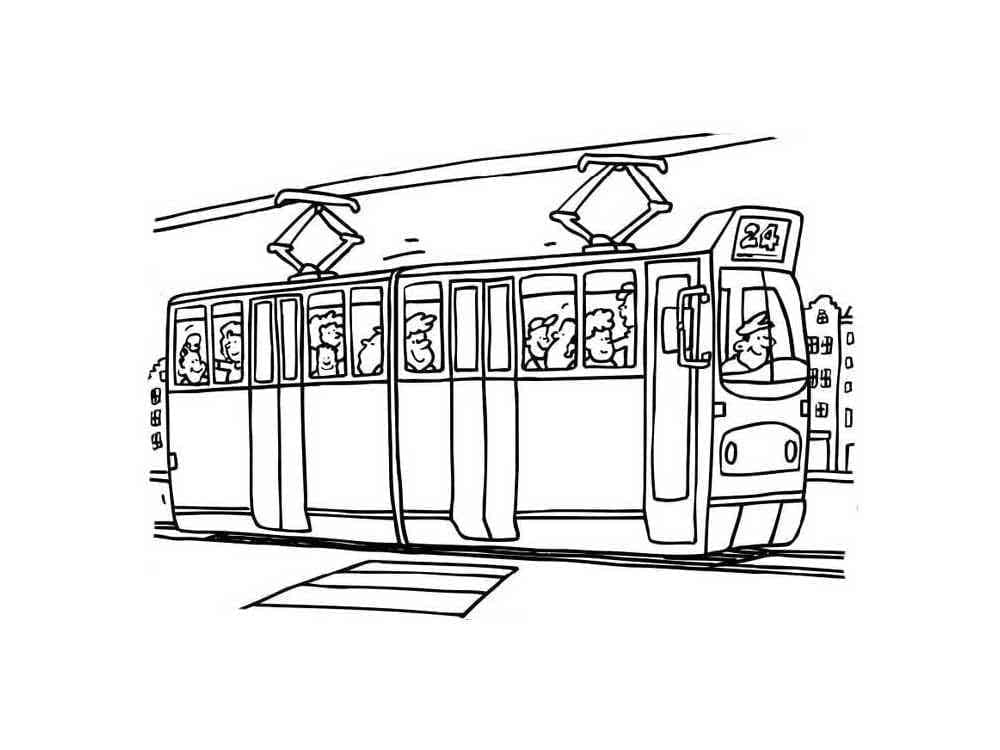Desenho gratuito Bonde #210528 da colecao Transporte para imprimir