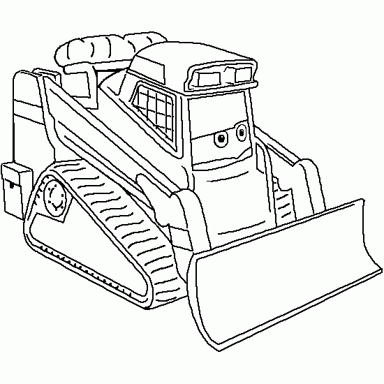 Página para colorir: Bulldozer / Escavadeira Mecânica (Transporte) #141692 - Páginas para Colorir Imprimíveis Gratuitamente