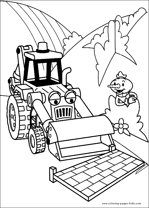 Página para colorir: Bulldozer / Escavadeira Mecânica (Transporte) #141741 - Páginas para Colorir Imprimíveis Gratuitamente