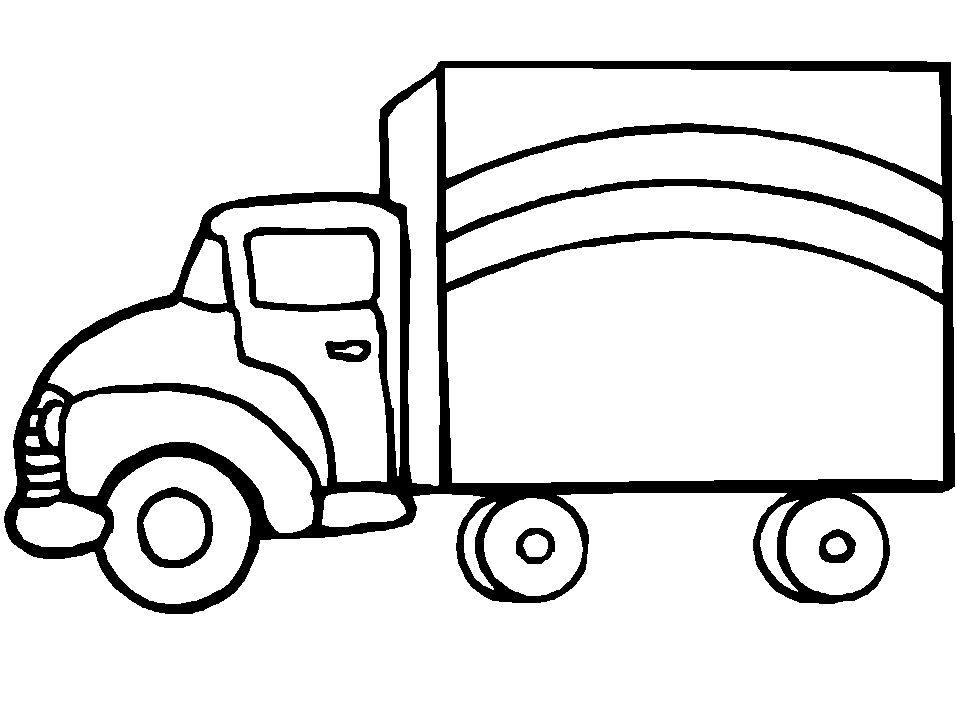 Desenhos de Caminhões para Imprimir e Colorir
