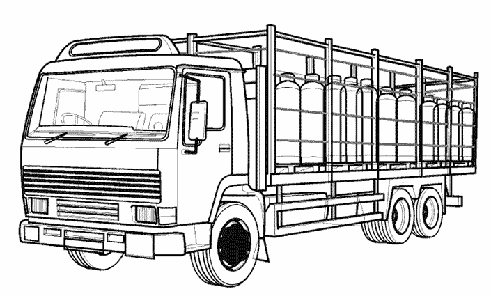 Página para colorir: Caminhão (Transporte) #135574 - Páginas para Colorir Imprimíveis Gratuitamente