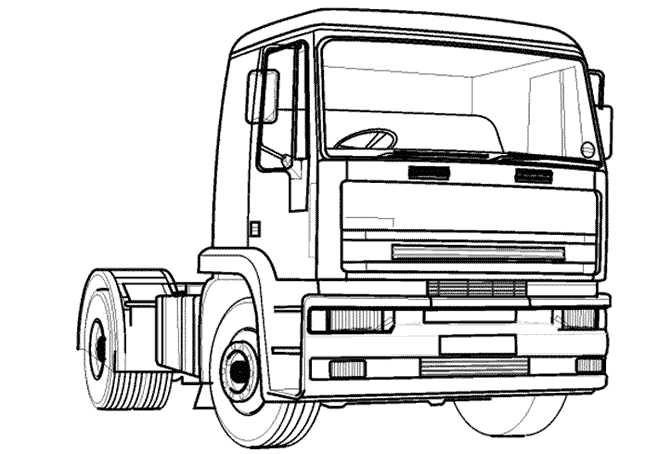 Página para colorir: Caminhão (Transporte) #135582 - Páginas para Colorir Imprimíveis Gratuitamente