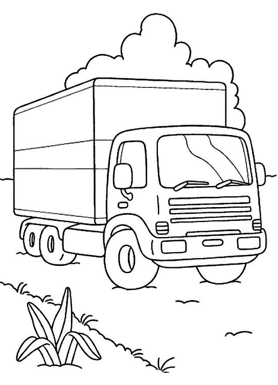 Página para colorir: Caminhão (Transporte) #135603 - Páginas para Colorir Imprimíveis Gratuitamente