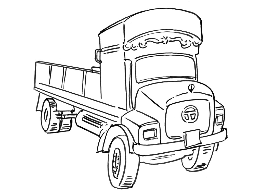 Página para colorir: Caminhão (Transporte) #135642 - Páginas para Colorir Imprimíveis Gratuitamente