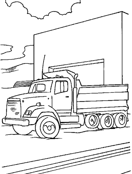 Página para colorir: Caminhão (Transporte) #135679 - Páginas para Colorir Imprimíveis Gratuitamente