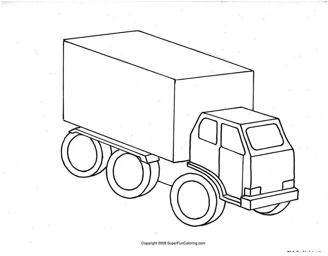 Página para colorir: Caminhão (Transporte) #135761 - Páginas para Colorir Imprimíveis Gratuitamente