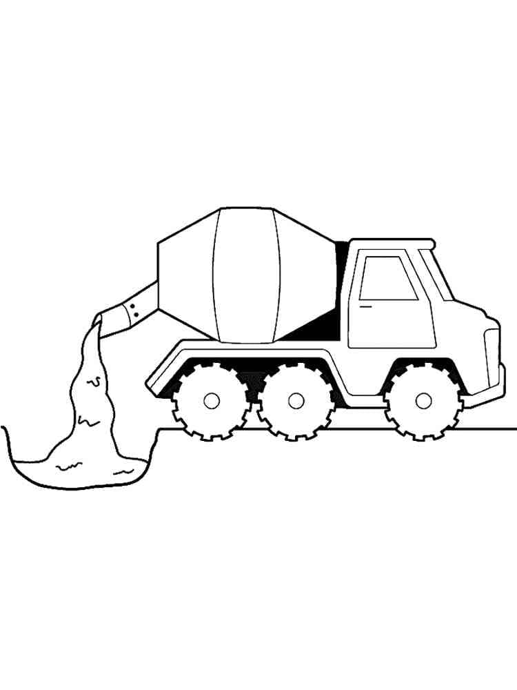 Desenho gratuito Caminhão betoneira #220939 da colecao Transporte para imprimir