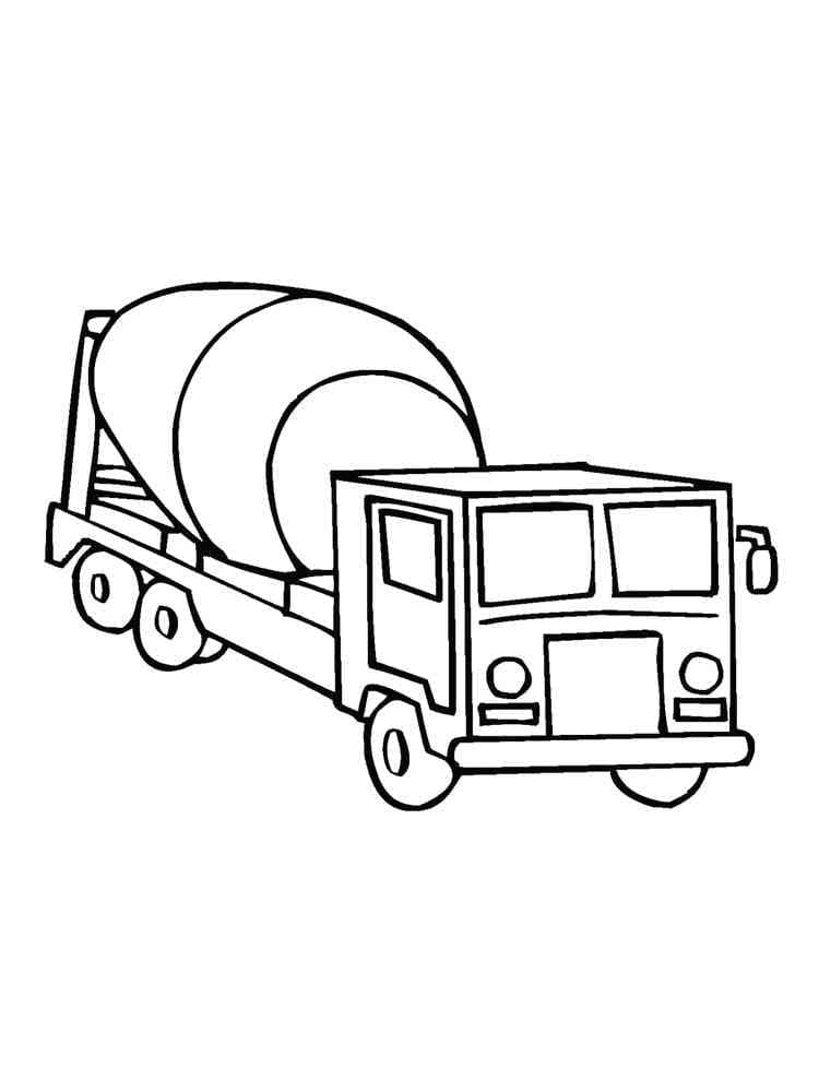 Desenho gratuito Caminhão betoneira #220956 da colecao Transporte para imprimir