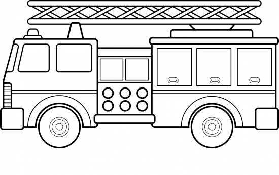 Página para colorir: Caminhão de bombeiros (Transporte) #135778 - Páginas para Colorir Imprimíveis Gratuitamente