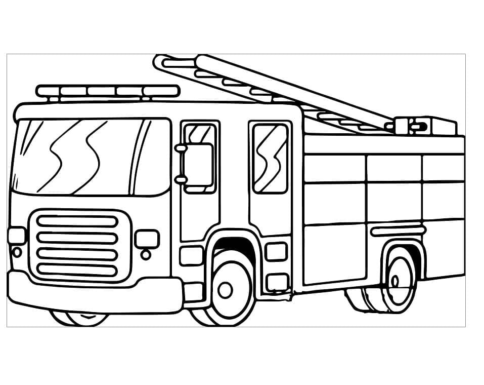 Desenho gratuito Caminhão de Bombeiros #185302 da colecao Transporte para imprimir