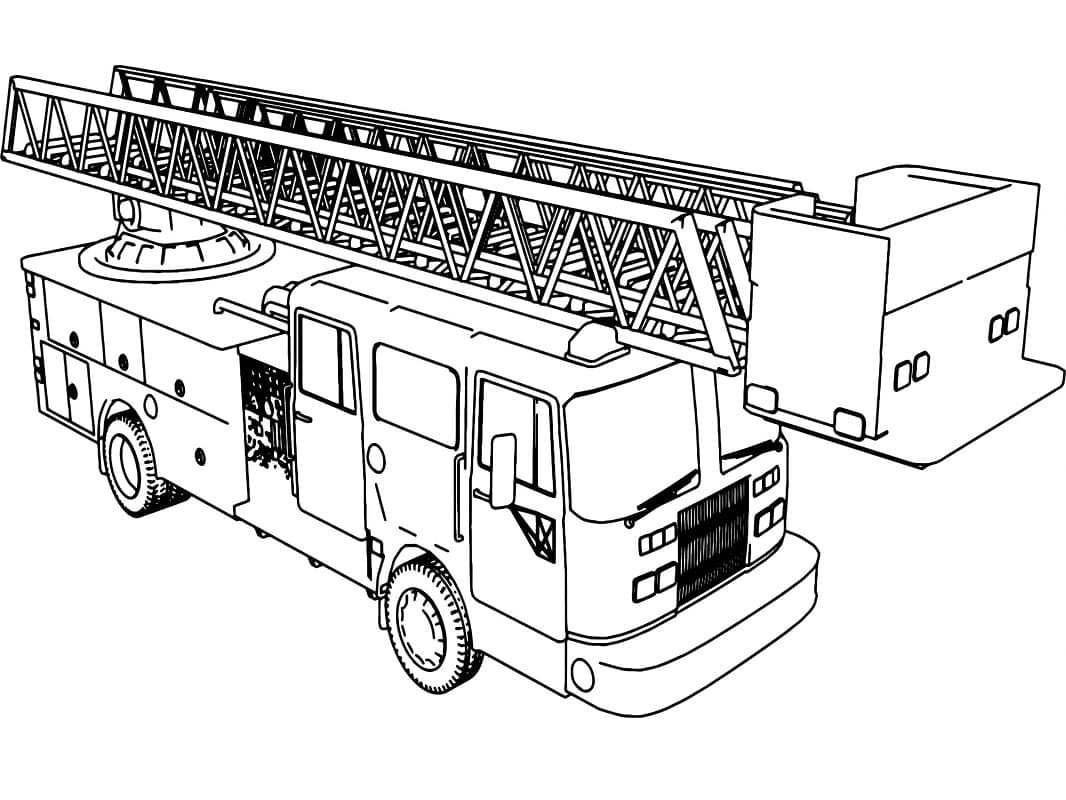 Desenho gratuito Caminhão de Bombeiros #185305 da colecao Transporte para imprimir
