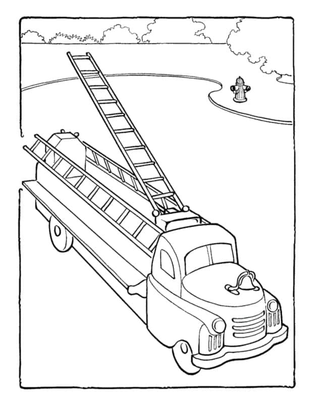 Desenho gratuito Caminhão de Bombeiros #185308 da colecao Transporte para imprimir Desenho gratuito Caminhão de Bombeiros #185308 da colecao Transporte para imprimir