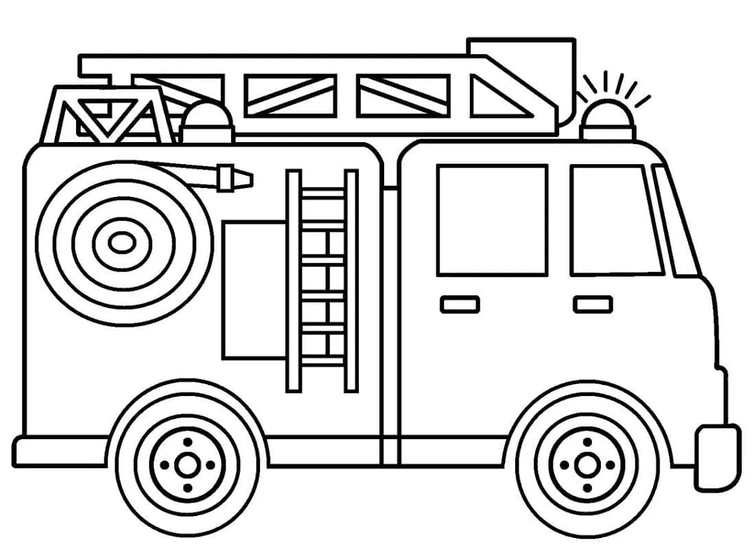 Desenho gratuito Caminhão de Bombeiros #185312 da colecao Transporte para imprimir