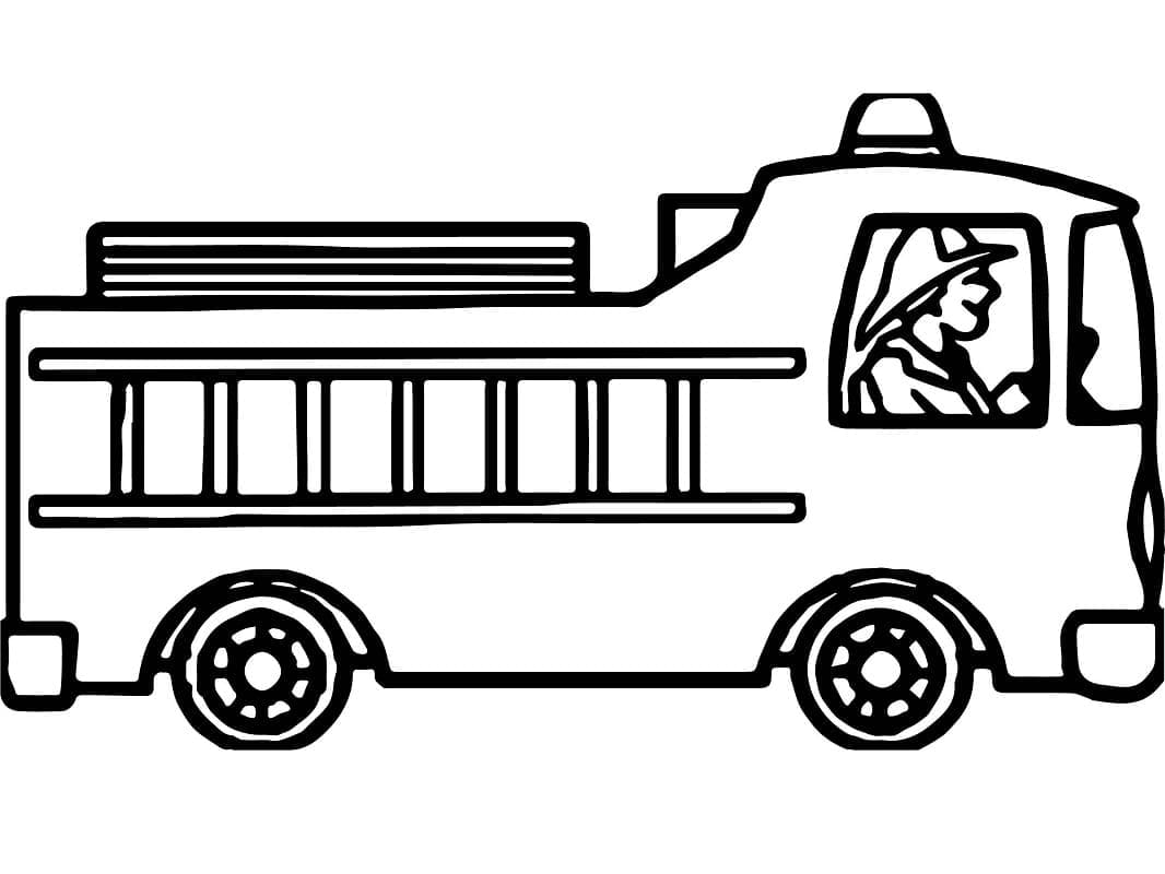Desenho gratuito Caminhão de Bombeiros #185313 da colecao Transporte para imprimir