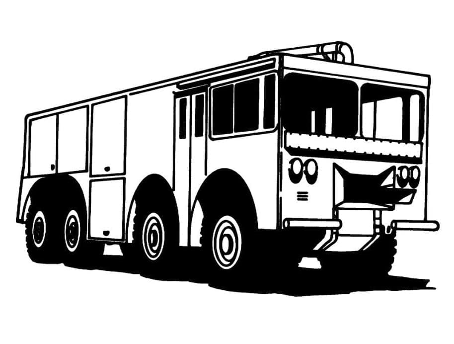 Desenho gratuito Caminhão de Bombeiros #185318 da colecao Transporte para imprimir