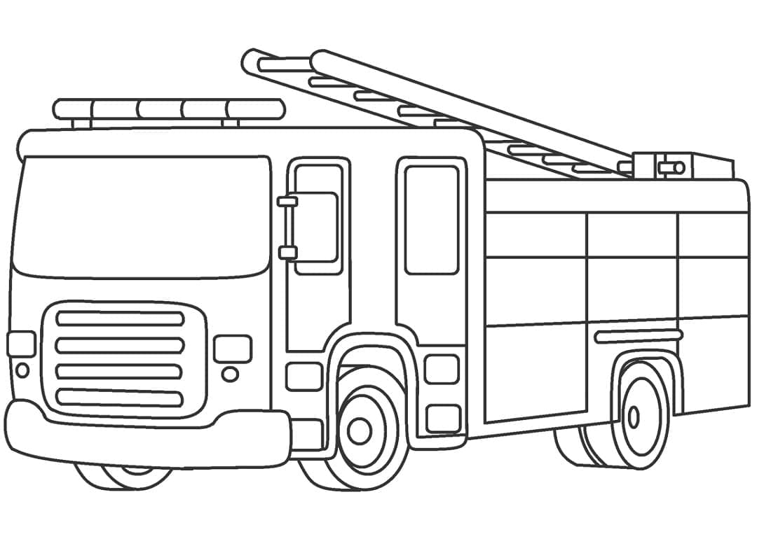 Desenho gratuito Caminhão de Bombeiros #185322 da colecao Transporte para imprimir