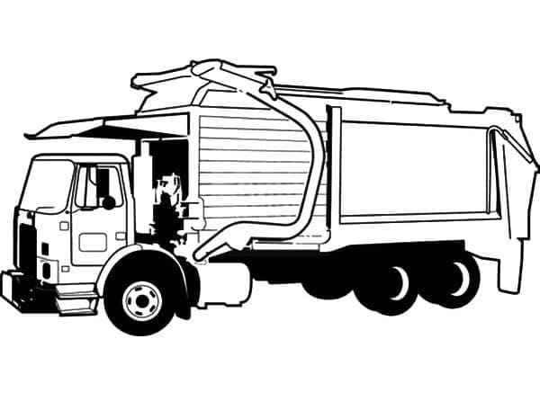 Desenho gratuito Caminhão de Lixo #202052 da colecao Transporte para imprimir