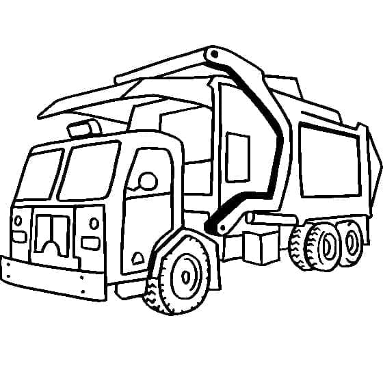 Desenho gratuito Caminhão de Lixo #202054 da colecao Transporte para imprimir