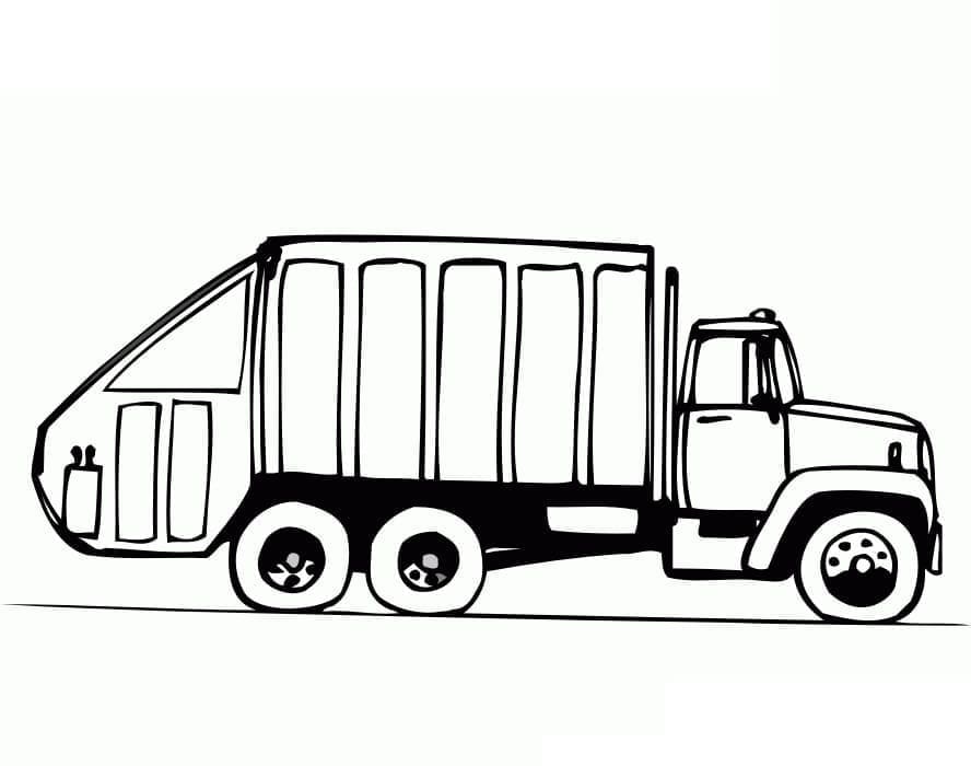 Desenho gratuito Caminhão de Lixo #202073 da colecao Transporte para imprimir