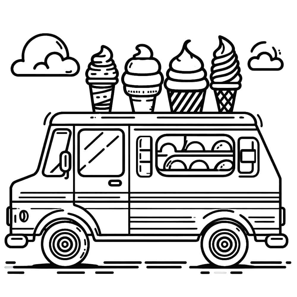 Desenho gratuito Caminhão de Sorvete #213359 da colecao Transporte para imprimir Desenho gratuito Caminhão de Sorvete #213359 da colecao Transporte para imprimir