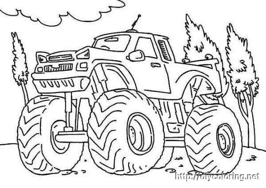 Desenhos para colorir de Monster Truck